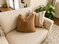 Neutral Woven Stripe Pillow Cover