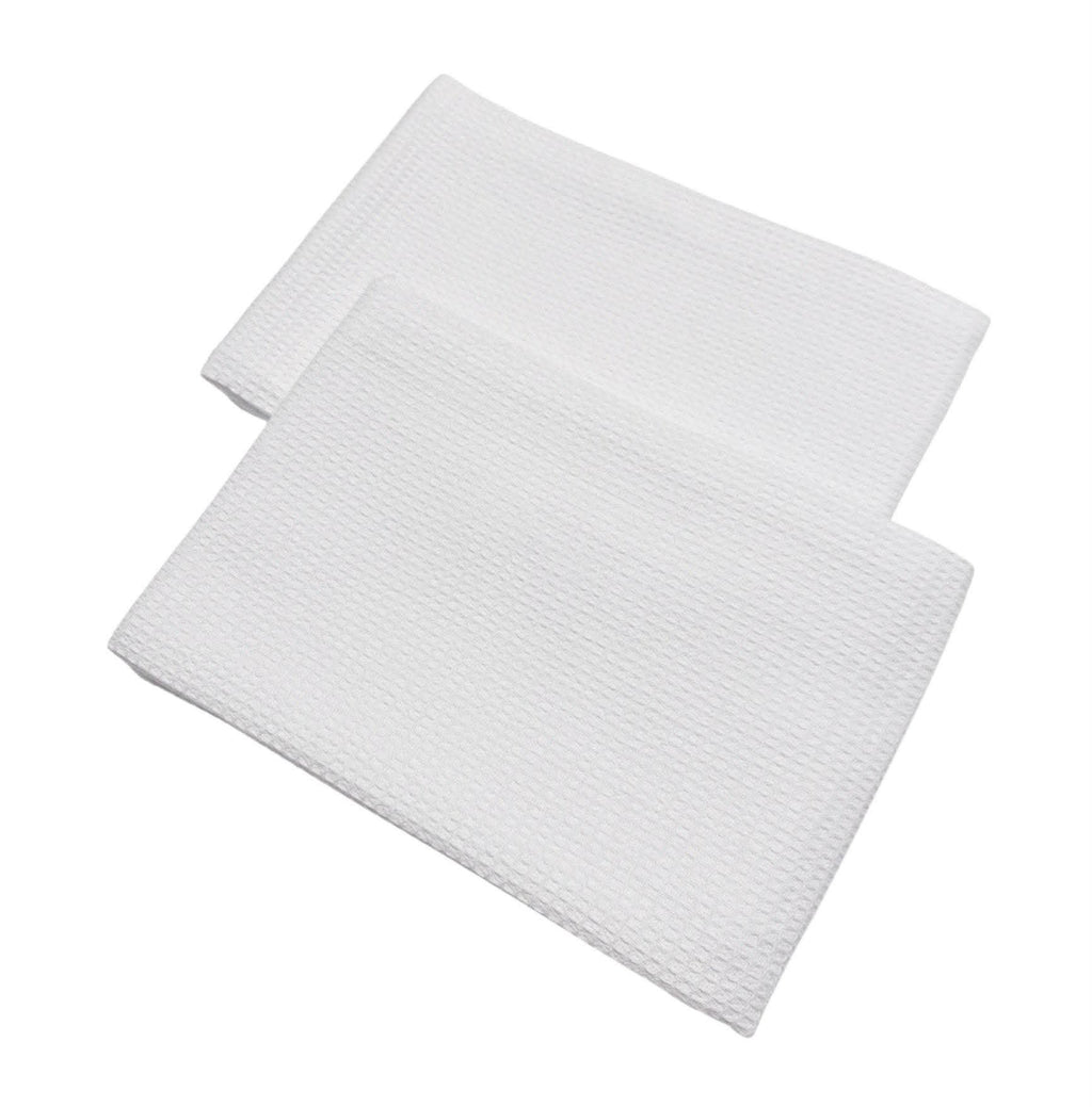 Waffle Weave White Kitchen Towels – Single