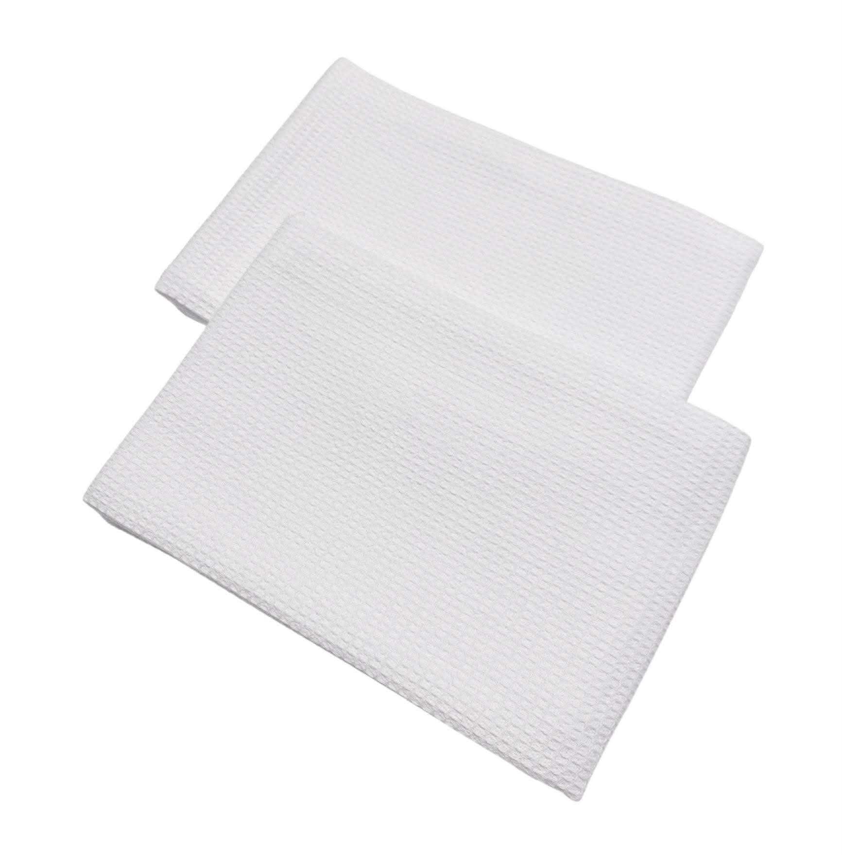 Waffle Weave White Kitchen Towels – Single