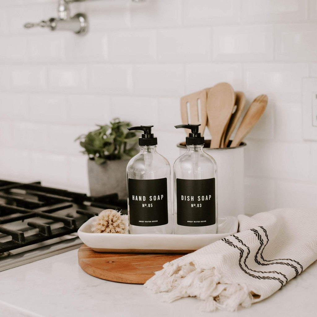 Minimalist Glass Dish Soap Dispenser