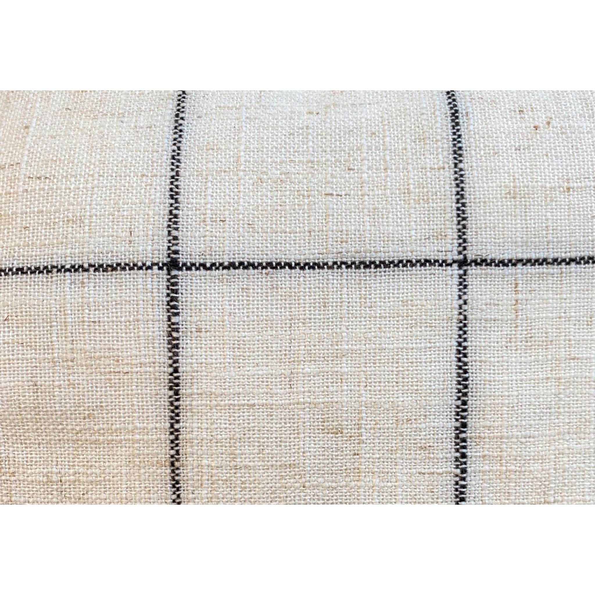 Neutral Grid Pillow Cover