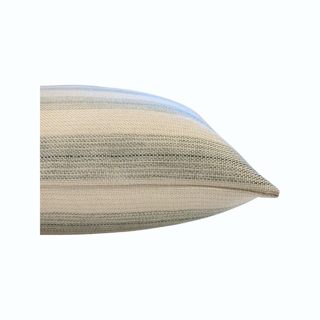 Soft Grey Stripe Woven Pillow Cover