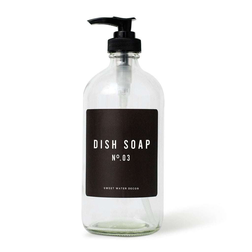 Minimalist Glass Dish Soap Dispenser