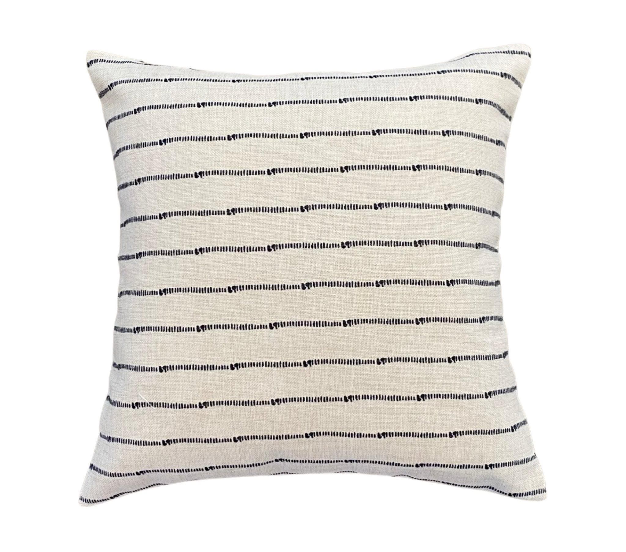 Neutral Stripe Pillow Cover