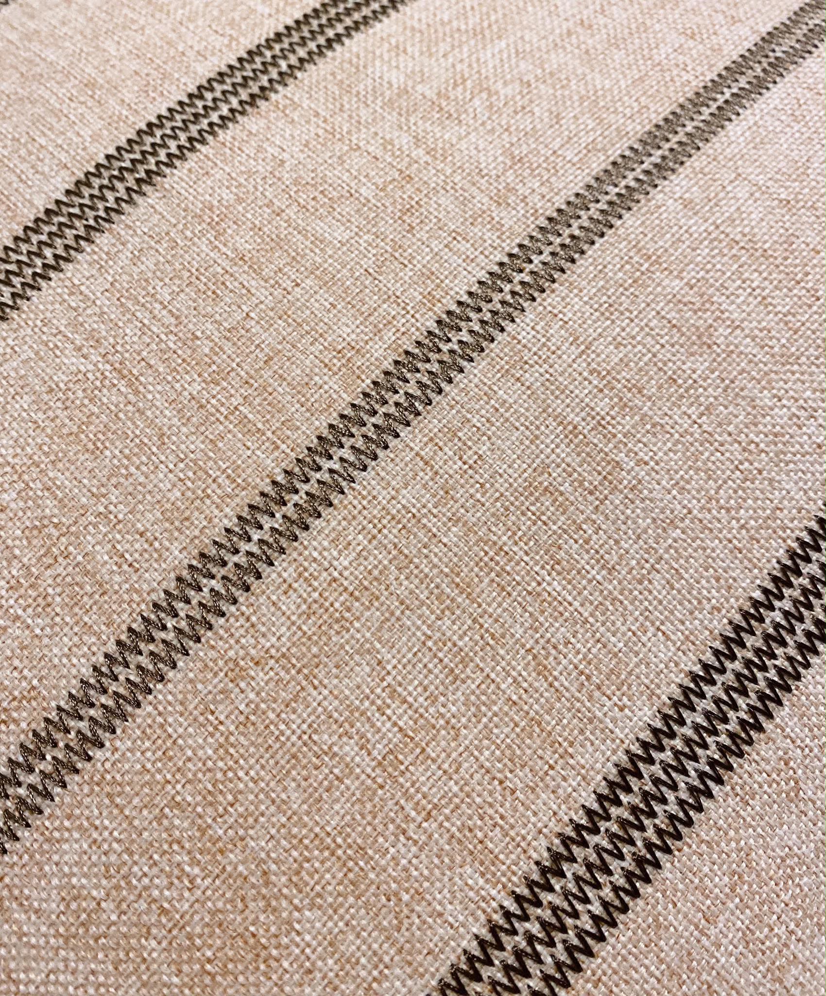 Neutral Woven Stripe Pillow Cover