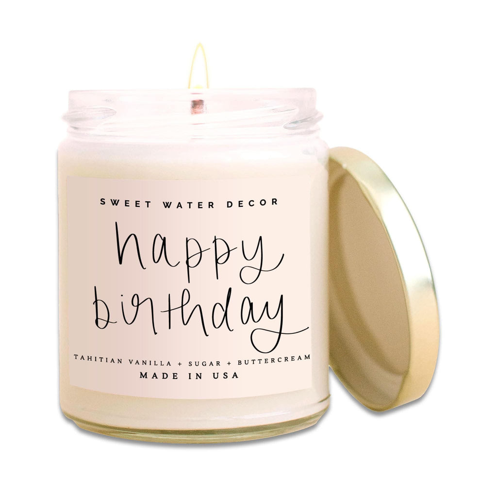 Happy Birthday Soy Candle – Vanilla Buttercream