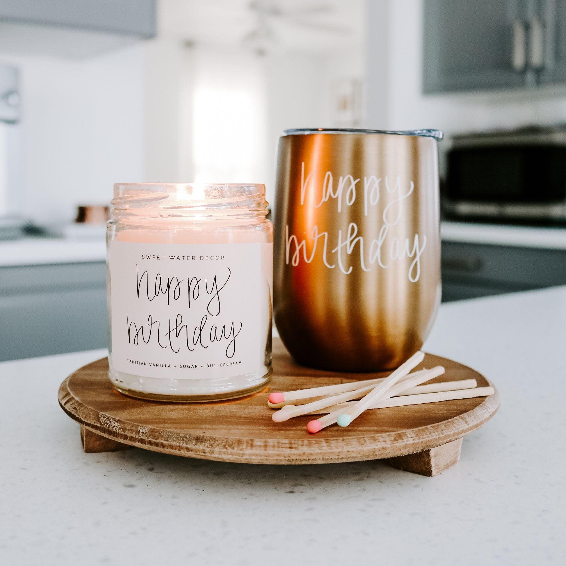 Happy Birthday Soy Candle – Vanilla Buttercream