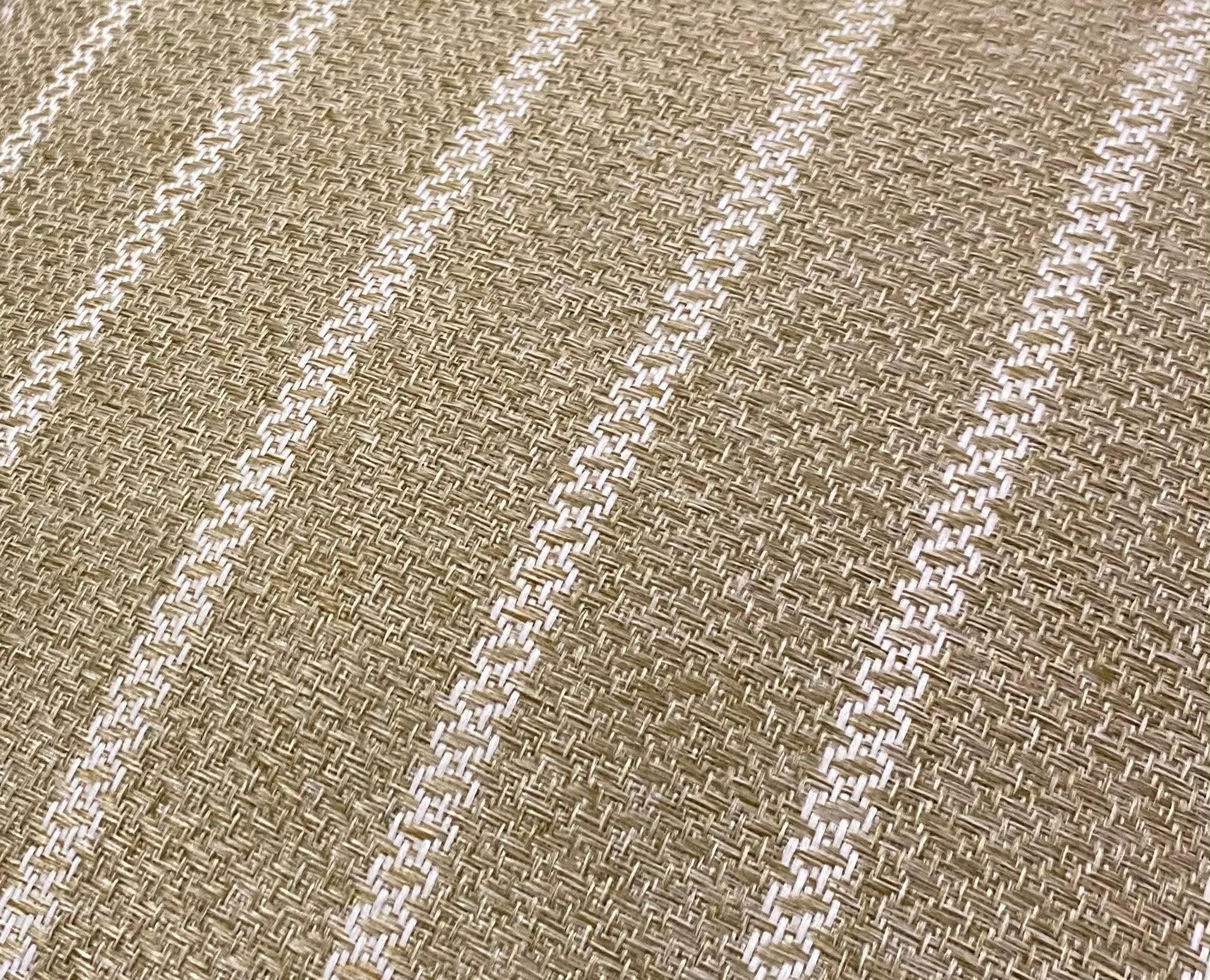 Neutral Woven Stripe Pillow Cover