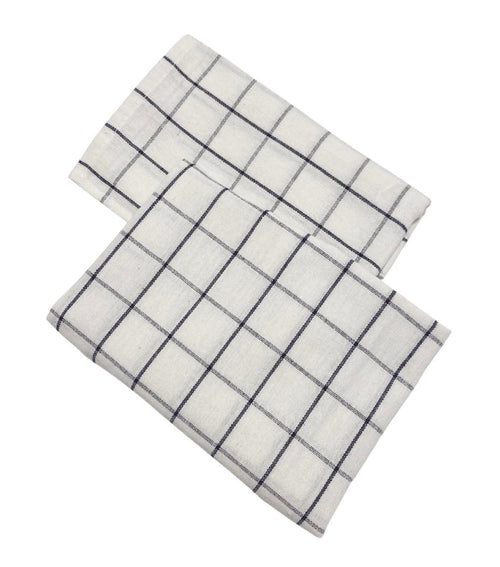 Classic Grid Pattern Kitchen Towels – Single