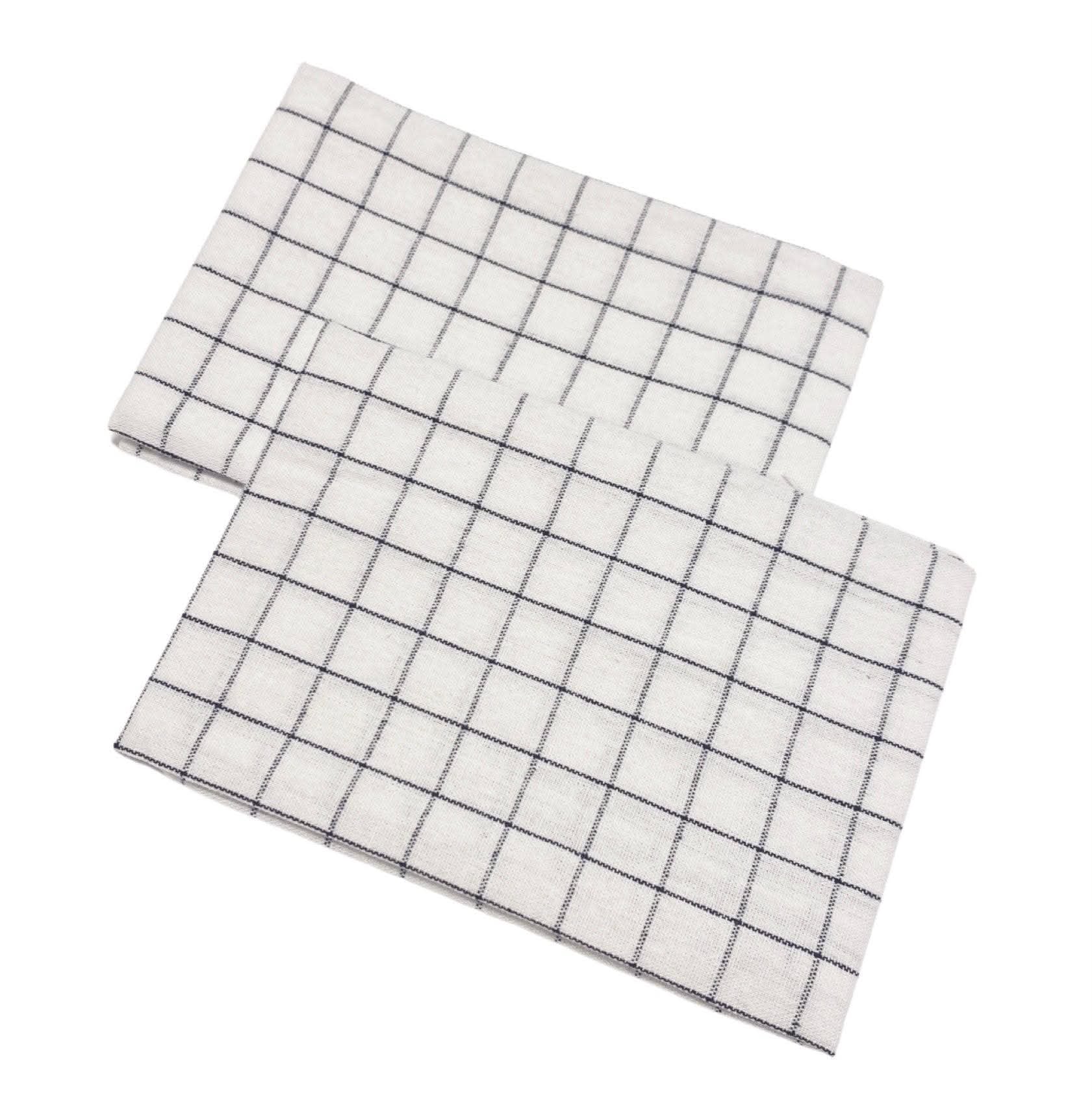 Minimalist Grid Kitchen Towels – Single