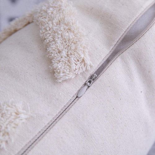 Boho Textured Tassel Pillow Cover