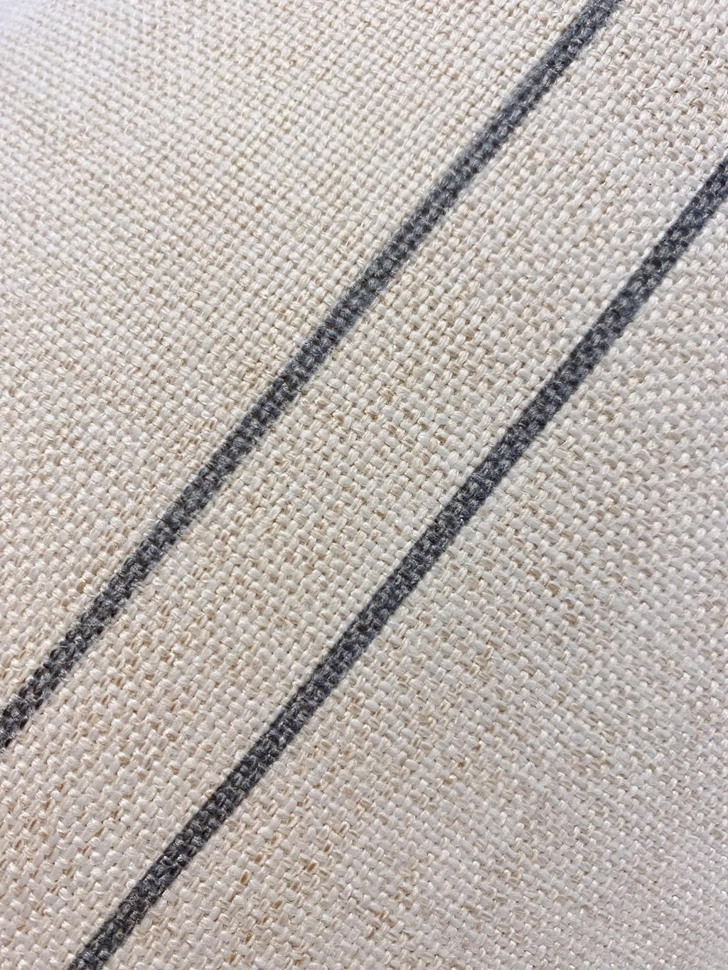 Neutral Stripe Lumbar Pillow Cover