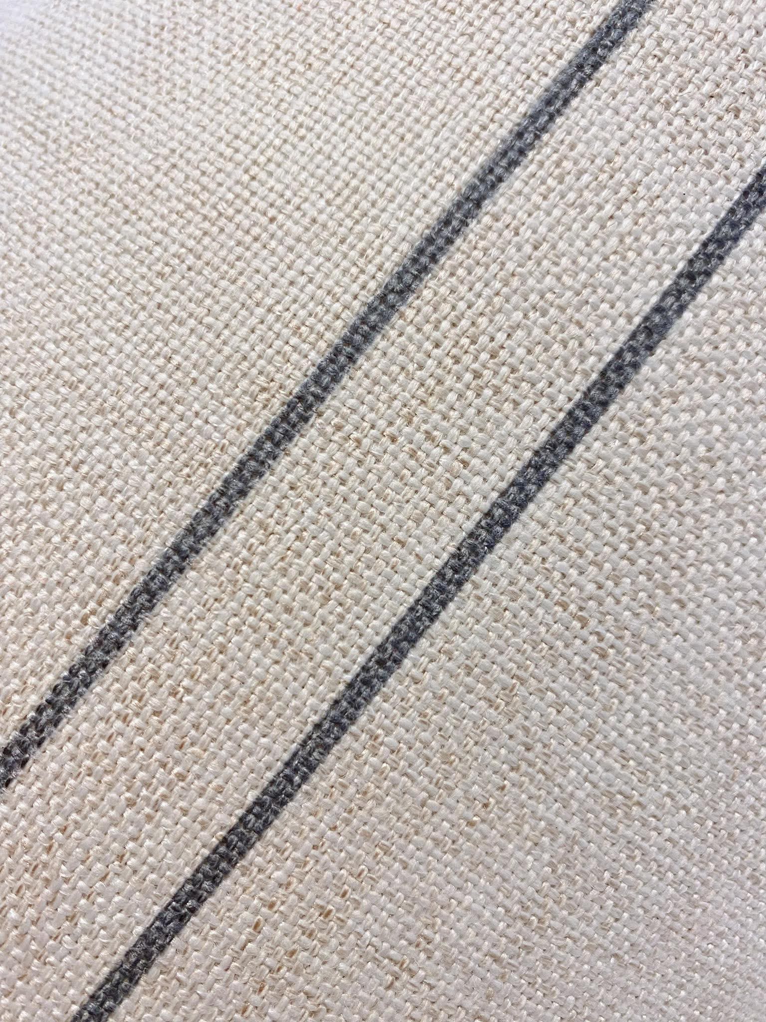 Neutral Stripe Lumbar Pillow Cover