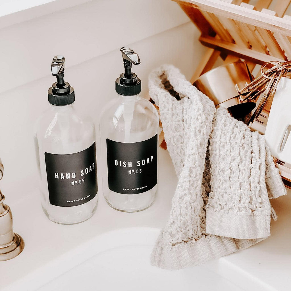 Minimalist Glass Dish Soap Dispenser