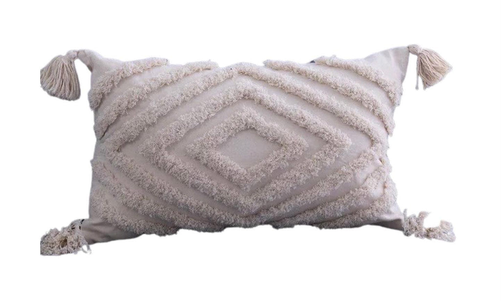 Boho Lumbar Tassel Pillow Cover