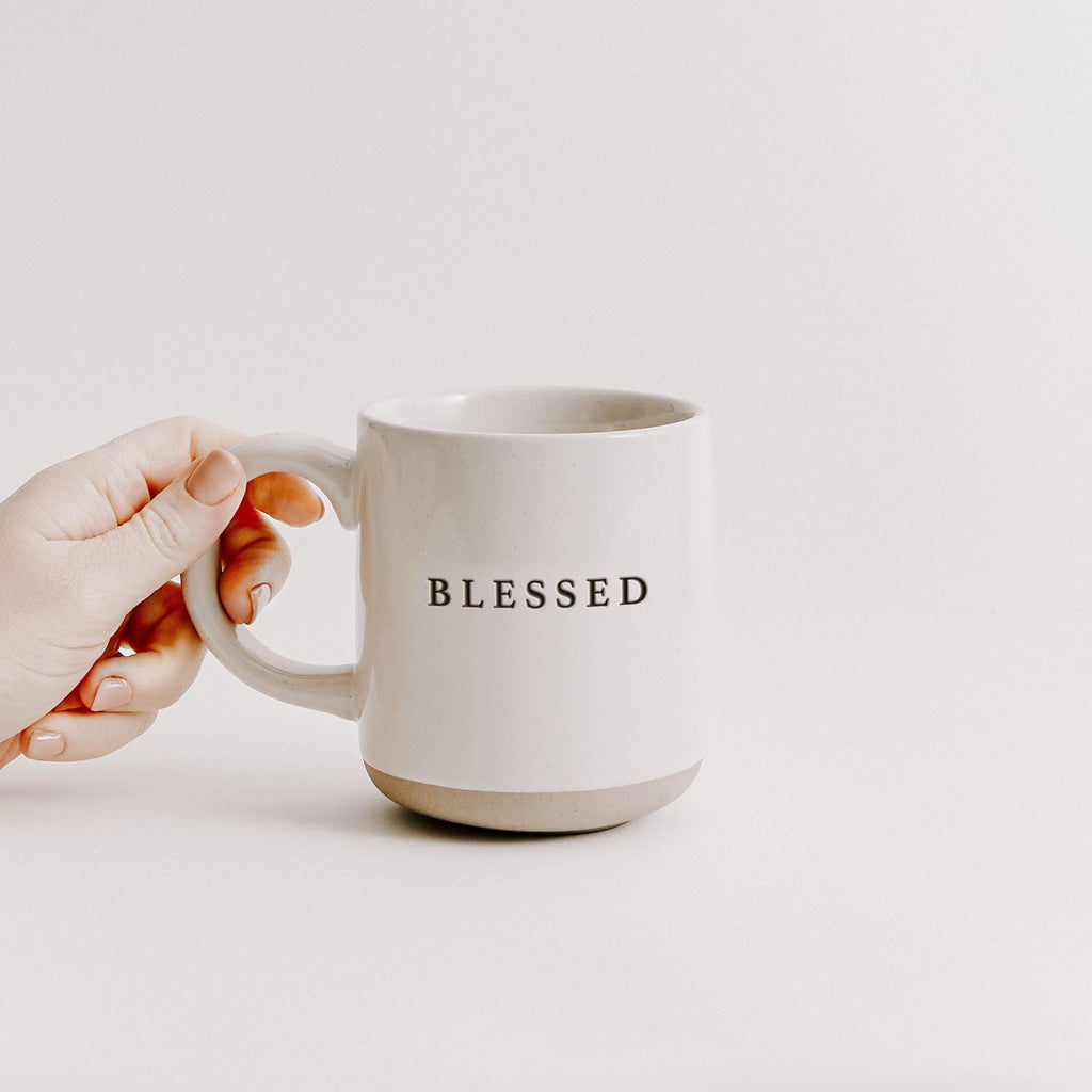 “Blessed” Stoneware Mug