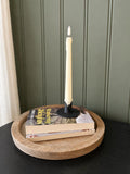 Modern Black Metal Taper Candle Holder