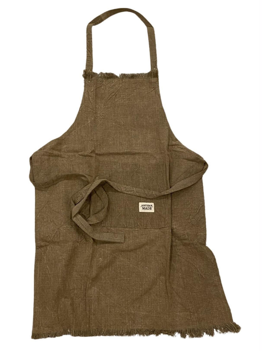 Rustic Linen Kitchen Apron