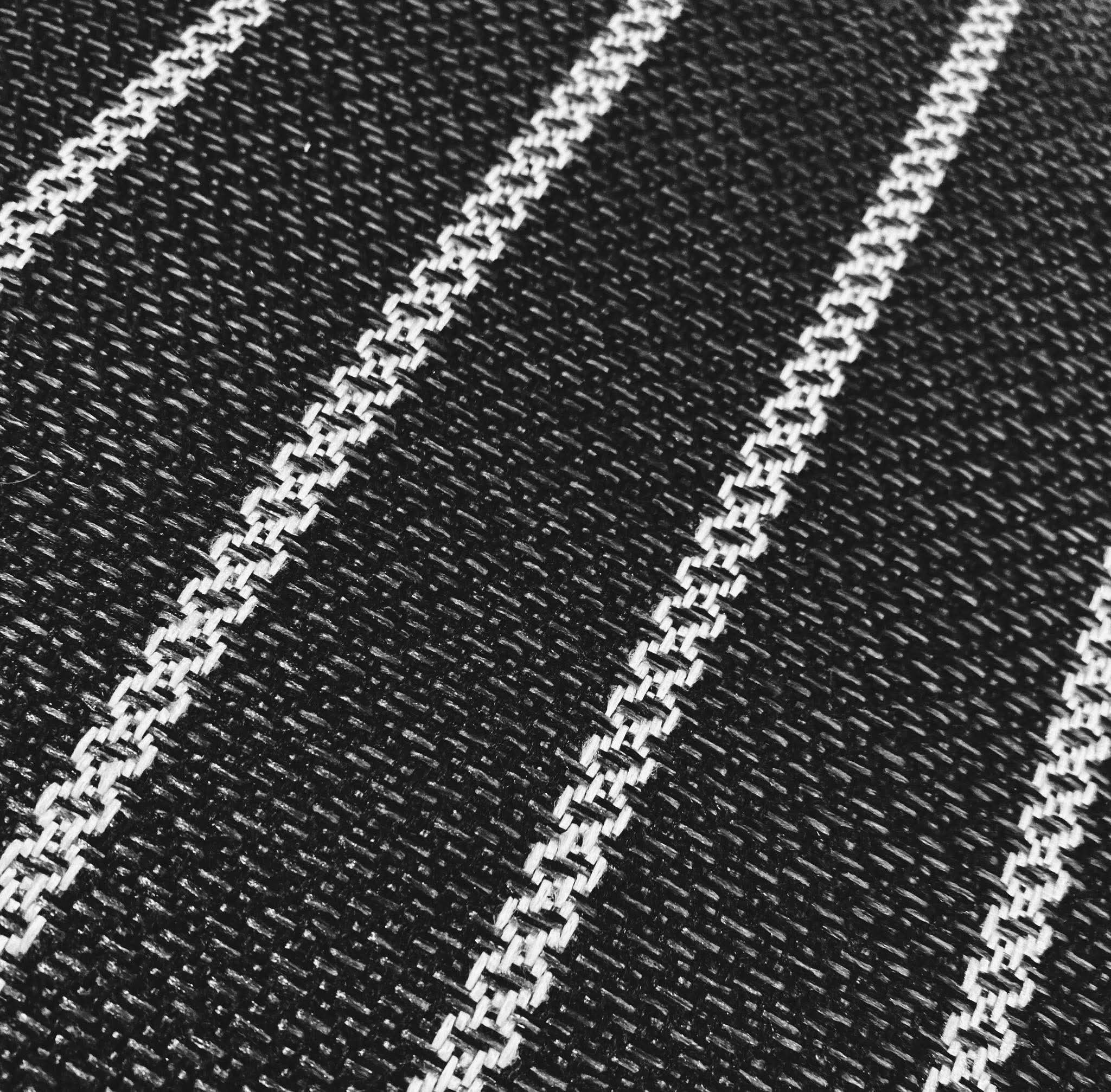 Black Woven Stripe Pillow Cover
