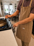 Rustic Linen Kitchen Apron