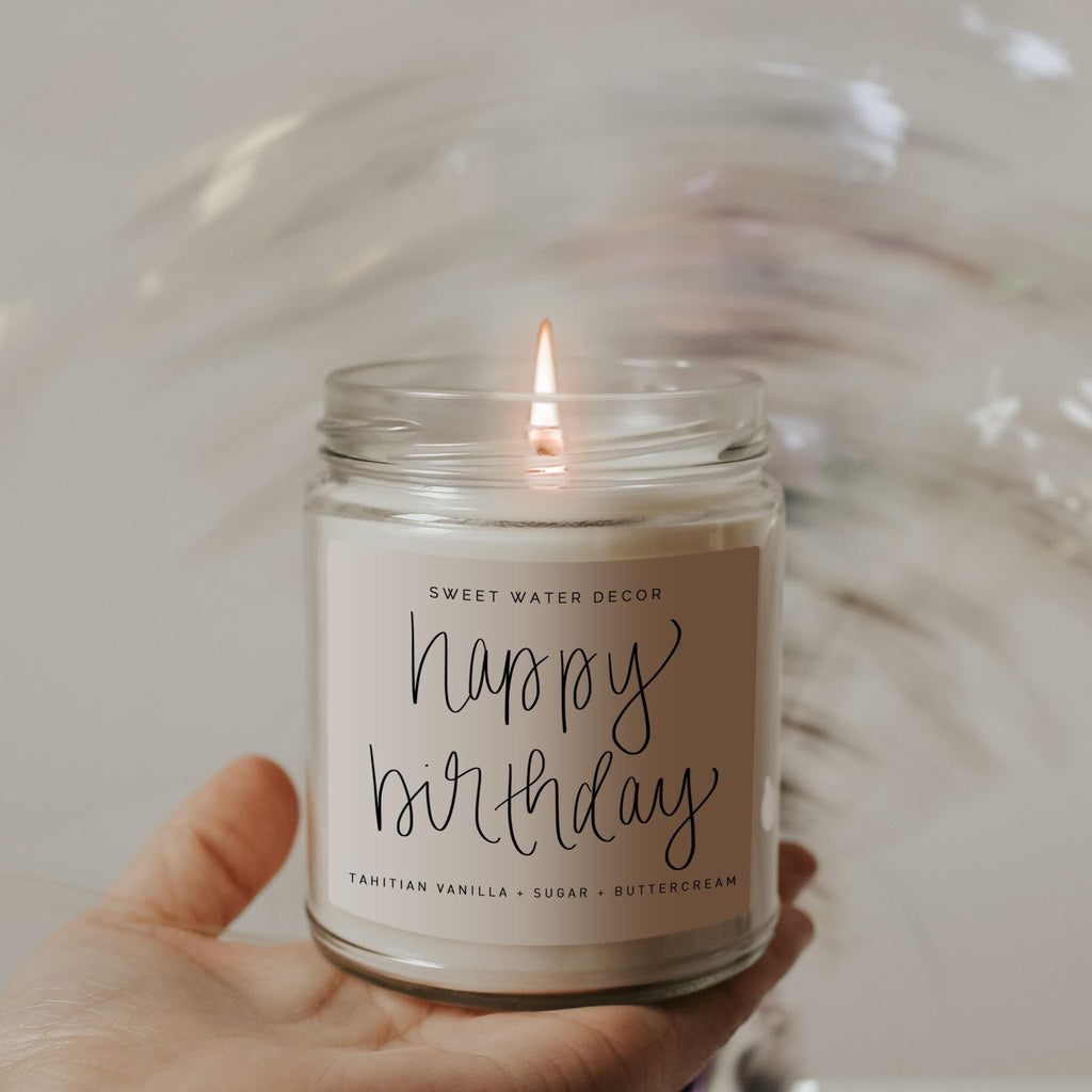 Happy Birthday Soy Candle – Vanilla Buttercream