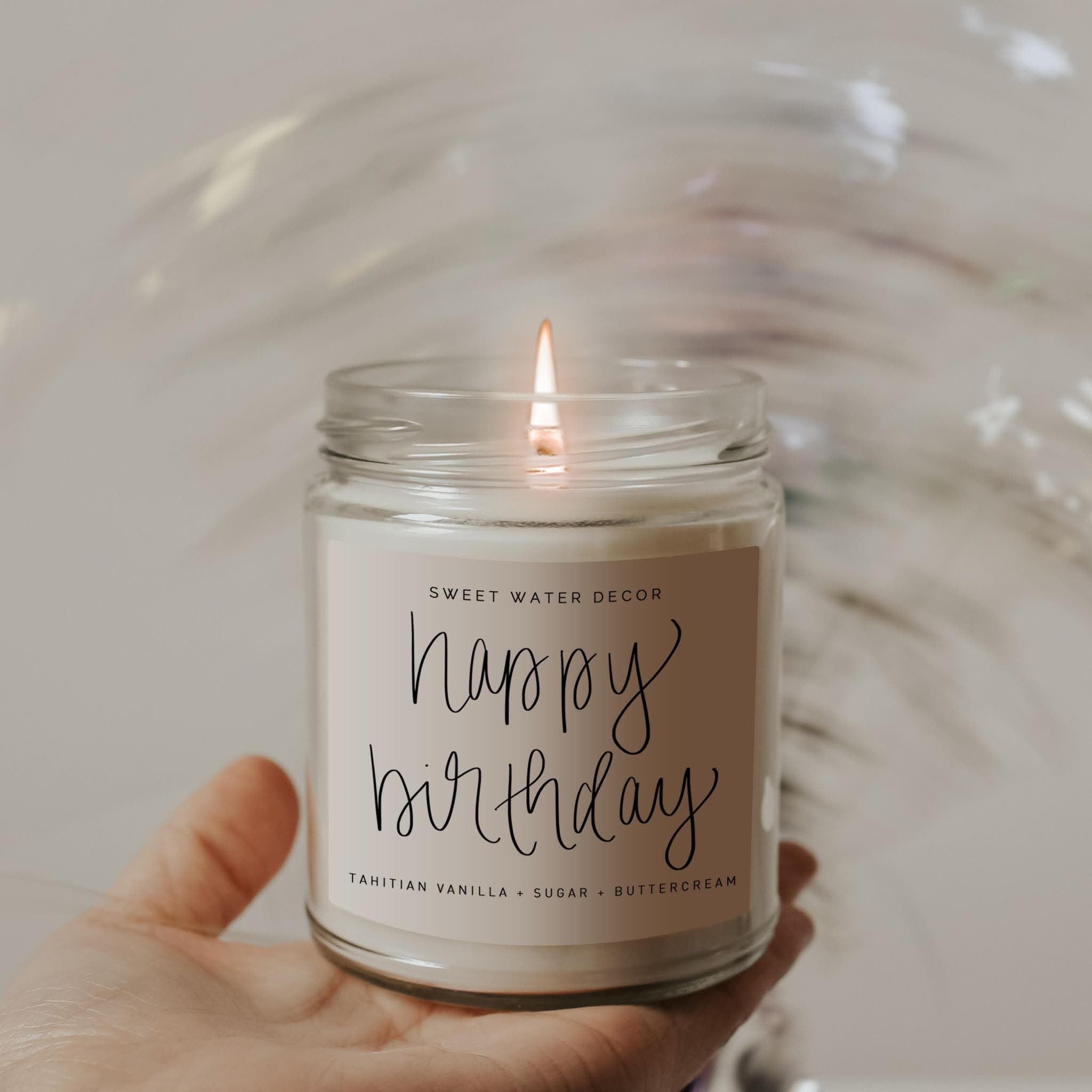 Happy Birthday Soy Candle – Vanilla Buttercream