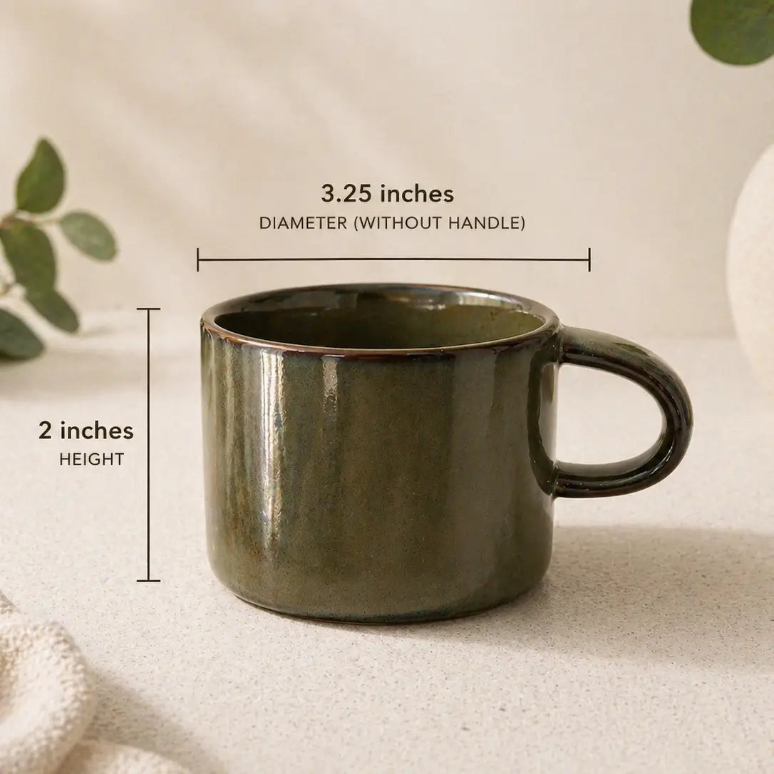 5 oz Ceramic Glazed Mug