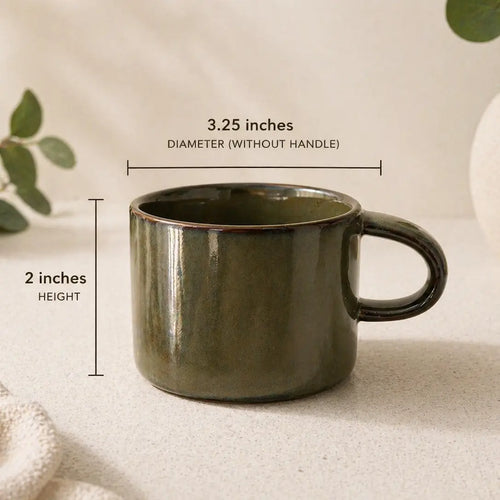 5 oz Ceramic Glazed Mug